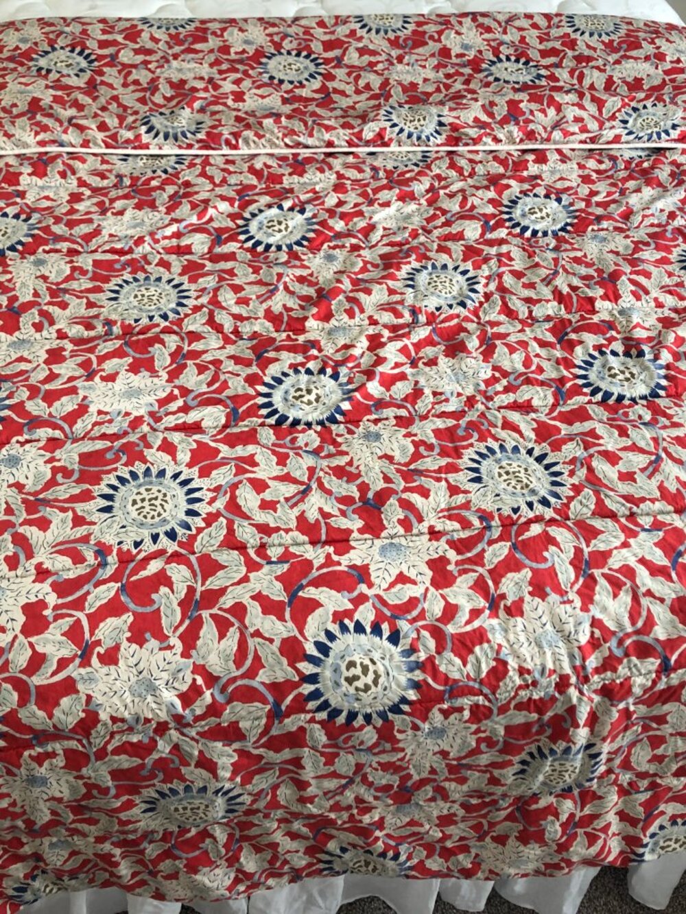 Ralph Lauren Comforter queen 100% cotton Côte d’Azur with two standard shams - Picture 3 of 3